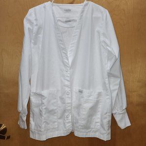 White Nursing Scrub Jacket